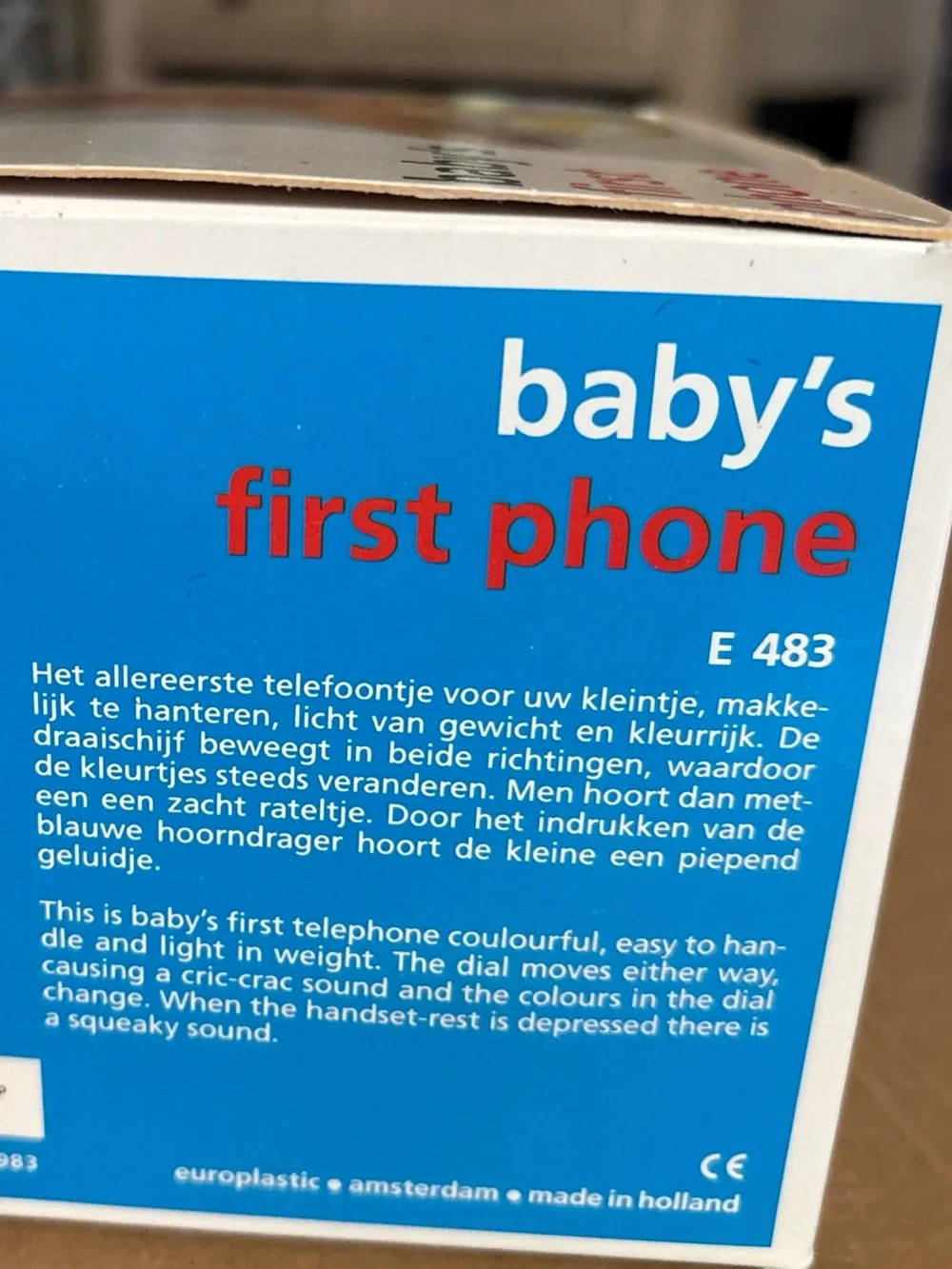 ambi toys Baby's First Phone - Red & Yellow Toy Telephone used
